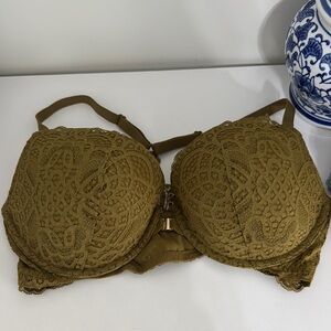 Auden Green Lace Underwire Bra